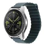 For Amazfit GTS 4 / GTS 4 Mini / GTS 3 20mm Universal Magnetic Loop Leather Watch Band(Pine Green)
