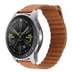 For Amazfit GTS 4 / GTS 4 Mini / GTS 3 20mm Universal Magnetic Loop Leather Watch Band(Brown)