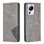 For Xiaomi 13 Lite / Civi 2 Prismatic Invisible Magnetic Leather Phone Case(Grey)