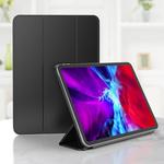 For iPad Pro 11 (2020) Horizontal Flip Ultra-thin Double-sided Clip Magnetic PU Leather Tablet Case with Three-folding Holder & Sleep / Wake-up Function(Black)