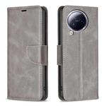 For Xiaomi Civi 3 5G Lambskin Texture Pure Color Flip Leather Phone Case(Grey)