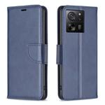 For Xiaomi 13T / 13T Pro / Redmi K60 Ultra Lambskin Texture Pure Color Flip Leather Phone Case(Blue)