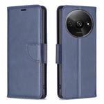 For Xiaomi Redmi A3 Lambskin Texture Pure Color Flip Leather Phone Case(Blue)