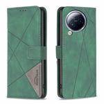 For Xiaomi Civi 3 5G Magnetic Buckle Rhombus Texture Leather Phone Case(Green)