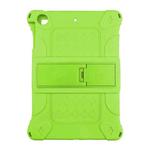 For iPad mini 5 / 4 All-inclusive Silicone Shockproof Tablet Case with Holder(Green)