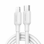 USAMS US-SJ612 U84 PD20W USB-C / Type-C to 8 Pin Charging Data Cable, Cable Length:3m(White)
