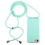 For iPhone 6s Plus / 6 Plus Candy Color TPU Protective Case with Lanyard(Mint Green)