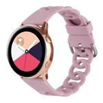 20mm Donut Hollow Silicone Watch Band(Lavender Purple)