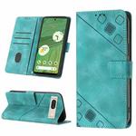For Google Pixel 7 Skin-feel Embossed Leather Phone Case(Green)