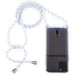 For iPhone 11 Pro Transparent TPU Protective Case with Lanyard & Card Slot(Transparent)