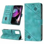 For Motorola Moto G 5G 2023 Skin-feel Embossed Leather Phone Case(Green)