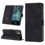 For Nokia G21 / G11 Skin-feel Embossed Leather Phone Case(Black)