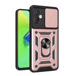 For Tecno Spark 9 Pro Sliding Camera Cover Design Phone Case(Rose Gold)