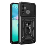 For Infinix Hot 12 Play Sliding Camera Cover Design Phone Case(Black)