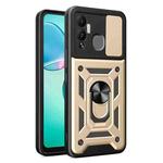 For Infinix Hot 12 Play Sliding Camera Cover Design Phone Case(Gold)