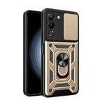 For Infinix Note 12 G96 / X670 Sliding Camera Cover Design Phone Case(Gold)