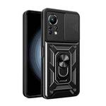 For Infinix Note 11 4G Sliding Camera Cover Design Phone Case(Black)