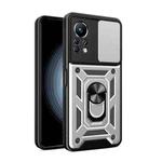 For Infinix Note 11 4G Sliding Camera Cover Design Phone Case(Silver)