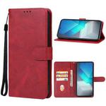 For vivo iQOO Neo7 India Leather Phone Case(Red)