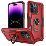 For iPhone 14 Pro Max Warship Armor 2 in 1 Shockproof Phone Case(Red)