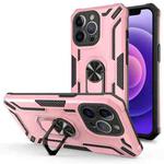For iPhone 12 Pro Max Warship Armor 2 in 1 Shockproof Phone Case(Rose Gold)
