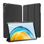 For Huawei MatePad SE 10.4 2022 DUX DUCIS Domo Series Magnetic Flip Leather Tablet Case(Black)