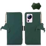 For Xiaomi 13 Lite / Civi 2 Genuine Leather Magnetic RFID Leather Phone Case(Green)