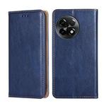 For OnePlus Ace 2/11R Gloss Oil Solid Color Magnetic Leather Phone Case(Blue)