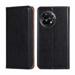 For OnePlus Ace 2/11R Gloss Oil Solid Color Magnetic Leather Phone Case(Black)