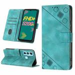 For Infinix Hot 11 Skin-feel Embossed Leather Phone Case(Green)