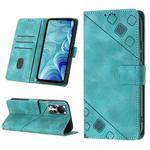 For Infinix Hot 11s NFC X6812B Skin-feel Embossed Leather Phone Case(Green)