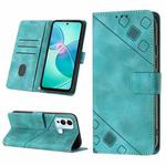 For Infinix Hot 12 Play / Hot 12 Play NFC Skin-feel Embossed Leather Phone Case(Green)