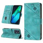 For Infinix Note 12 G96 Skin-feel Embossed Leather Phone Case(Green)