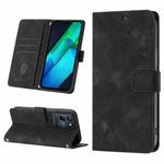 For Infinix Note 12 G96 Skin-feel Embossed Leather Phone Case(Black)