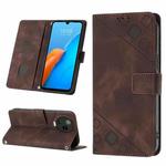 For Infinix Note 12 Pro 4G Skin-feel Embossed Leather Phone Case(Brown)
