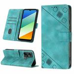 For Infinix Smart 6 Plus X6823 Skin-feel Embossed Leather Phone Case(Green)