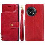 For OnePlus Ace 2/11R Zipper Bag Leather Phone Case(Red)