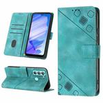 For Tecno Pop 5 LTE Skin-feel Embossed Leather Phone Case(Green)