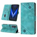 For Tecno Pova Neo Skin-feel Embossed Leather Phone Case(Green)