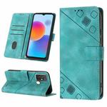 For ZTE Blade A52 Skin-feel Embossed Leather Phone Case(Green)