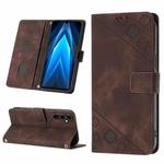 For Tecno Pova Neo 2 LG6n Skin-feel Embossed Leather Phone Case(Brown)