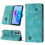 For Tecno Spark 9 Pro / Spark 9T Skin-feel Embossed Leather Phone Case(Green)