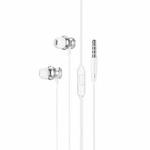 hoco M106 3.5mm Metal Universal Earphone with Mic, Length: 1.2m(Silver)