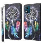 For Motorola Moto E13 3D Painted Leather Phone Case(Colorful Dreamcatcher)