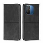 For Xiaomi Redmi 12C 4G Cow Texture Magnetic Horizontal Flip Leather Phone Case(Black)