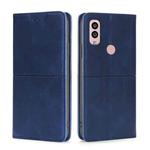 For Kyocera Android One S10 Cow Texture Magnetic Horizontal Flip Leather Phone Case(Blue)