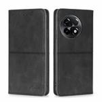 For OnePlus Ace 2/11R Cow Texture Magnetic Horizontal Flip Leather Phone Case(Black)