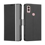 For Kyocera Android One S10 Twill Texture Side Buckle Leather Phone Case(Black)