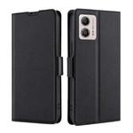 For Motorola Moto G53 5G/G13 4G/G23 4G Ultra-thin Voltage Side Buckle Horizontal Flip Leather Phone Case(Black)