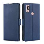 For Kyocera Android One S10 Ultra-thin Voltage Side Buckle Horizontal Flip Leather Phone Case(Blue)